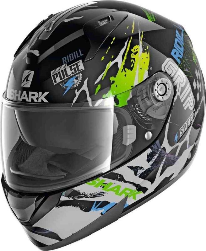 Шлем интеграл Shark Ridill 1.2 Drift-R Black Green Blue