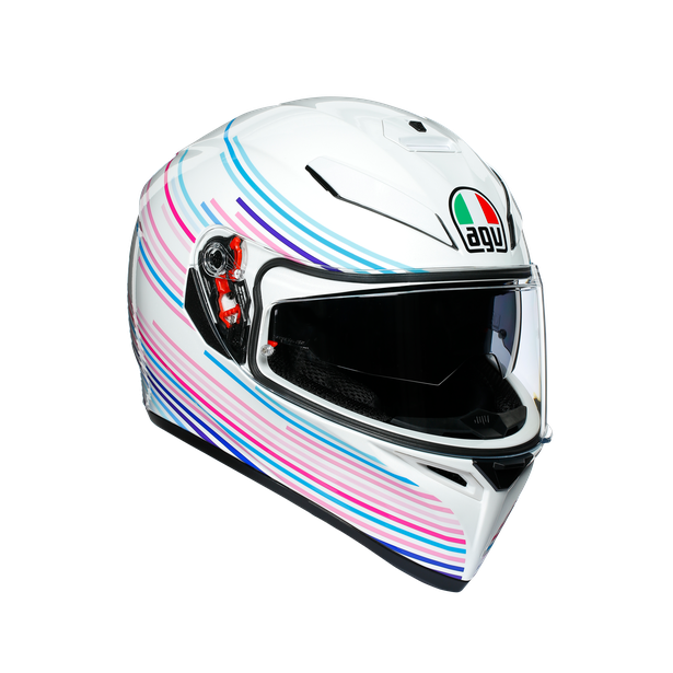 Шлем AGV K-3 SV Multi Sakura Pearl White/Purple