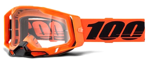 Очки 100% Racecraft 2 Goggle Neon Orange / Clear