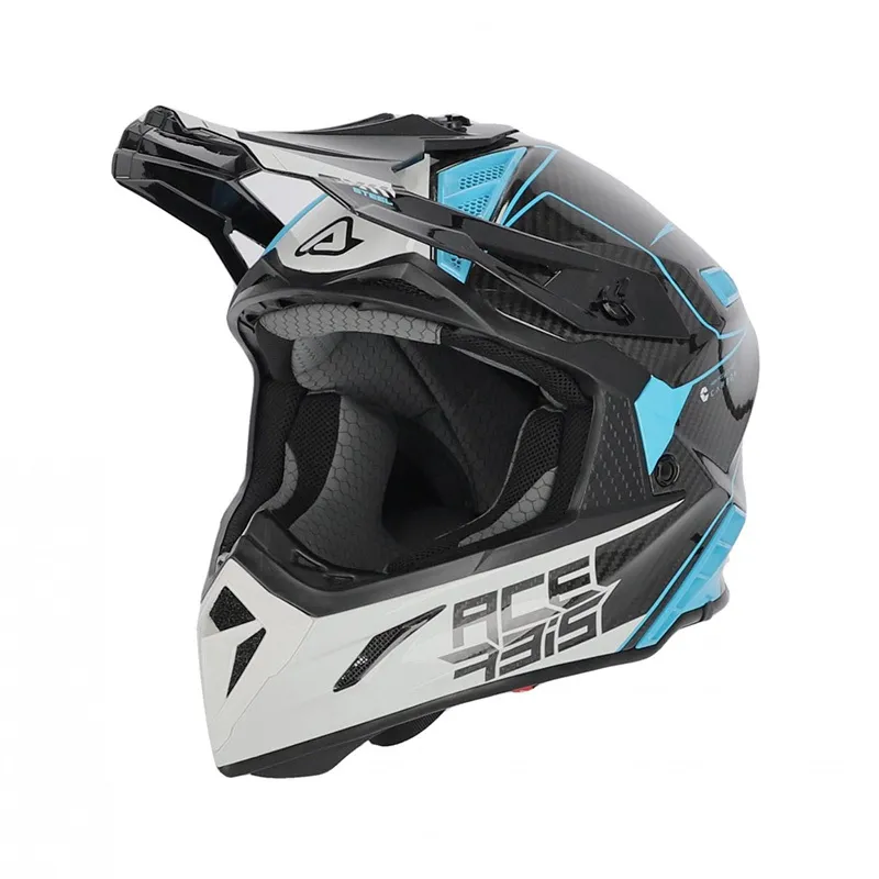 Шлем Acerbis Steel Carbon White/Azure