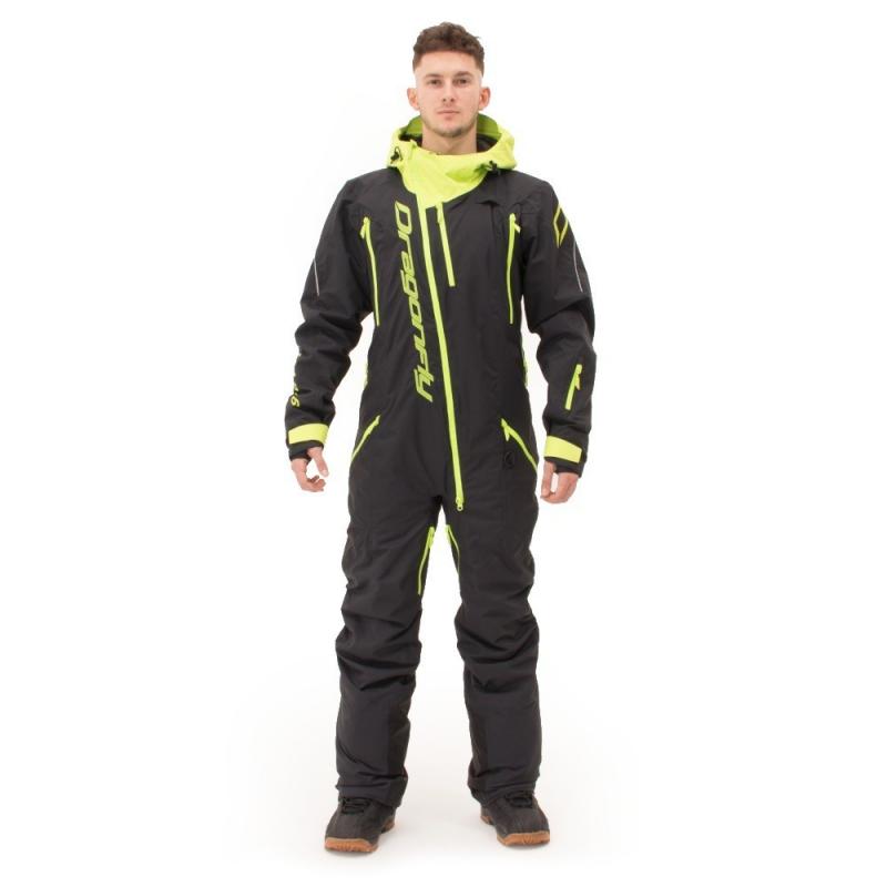 Комбинезон Dragonfly Gravity Premium MAN 2023 Black - Yellow Green