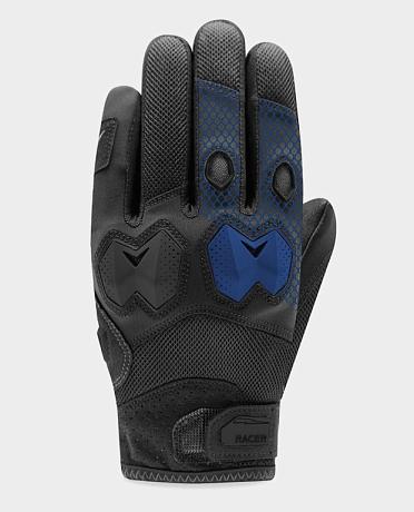 Перчатки текстильные Racer Blocks Black/blue S