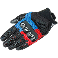 Перчатки кожаные Dainese D-Explorer 2 Glacier-gray-blue-lava-red-blk
