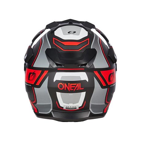 Шлем кроссовый O'NEAL D-SRS Square V24, мат. красный/черный S