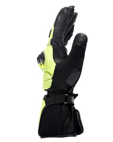 Перчатки кожаные Dainese Impeto D-Dry Black/Fluo-Yellow