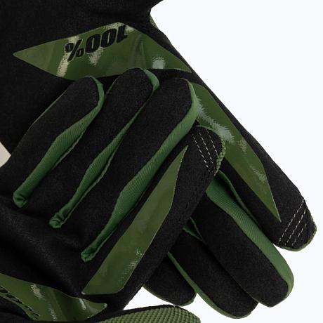 Мотоперчатки 100% Ridecamp Army Green/Black 2024 M