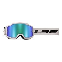 Очки кросс LS2 CHARGER Goggle с прозрачной линзой белые