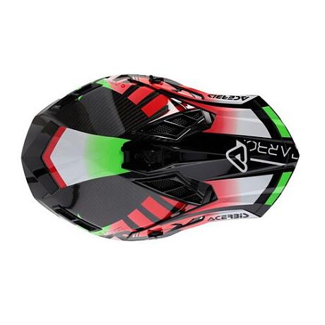 Шлем Acerbis STEEL CARBON 22-06 Green/Red M