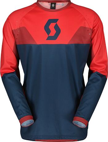 Джерси SCOTT Evo Track Junior dark blue/neon red XL