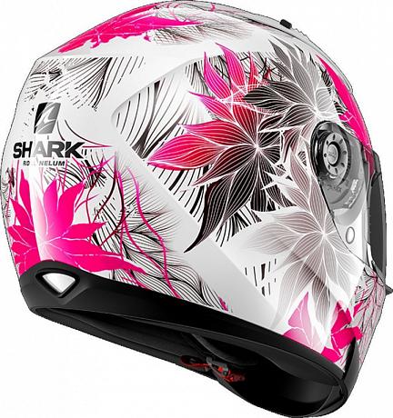 Шлем интеграл Shark Ridill Nelum, белый/розовый/черный XS