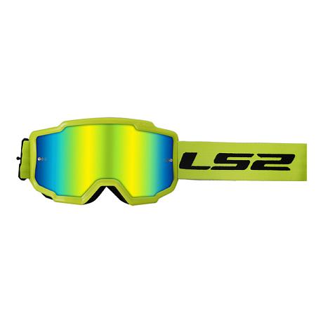 Очки кросс LS2 CHARGER Goggle с хамелеон линзой желтые