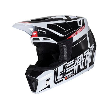 Шлем кроссовый Leatt Moto 7.5 Helmet Kit, Black/White V24 S