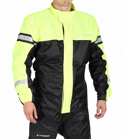 Дождевая куртка Sweep Monsoon 3 черно-желтая S