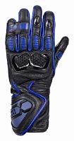 Перчатки кожаные IXS Sport LD RS-200 2.0, Чёрный/Синий