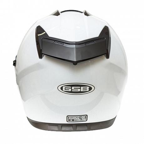 Мотошлем интеграл GSB G-350 White Glossy XL