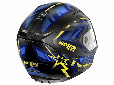 Шлем интеграл Nolan N60-5 Secutor, 72, Flat Black/Yellow, Blue