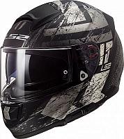 Шлем интеграл LS2 FF397 Vector Ft2 Hunter черно-серый