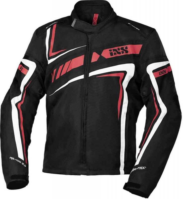 Мотокуртка текстильная IXS Sports Jacket RS-400-ST, Черный/Красный